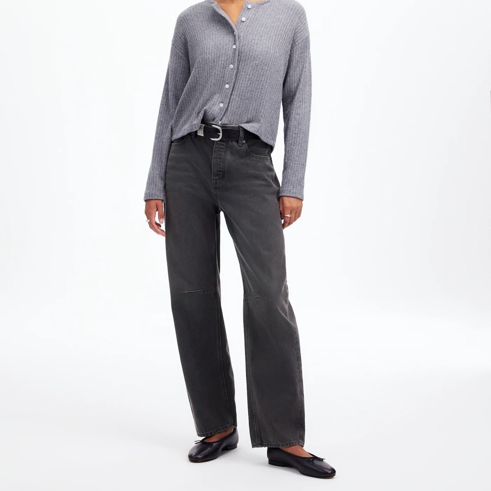 Madewell The Darted Barrel Leg Jean: Olenda wash, size 29